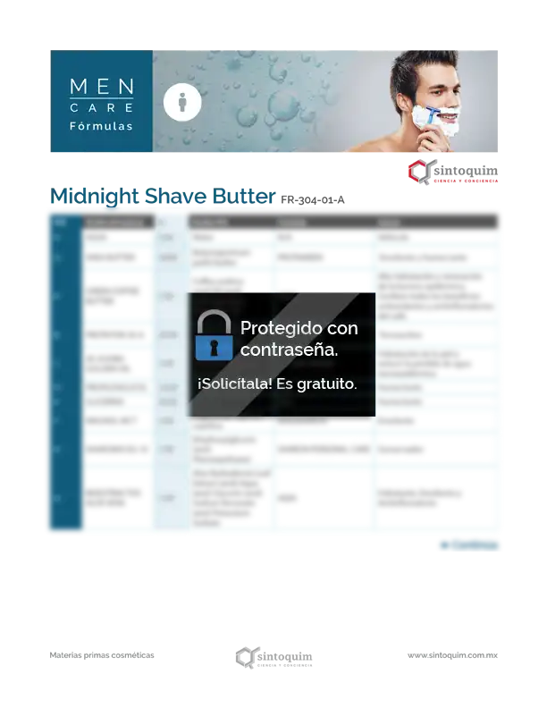 Fórmula Midnight Shave Butter